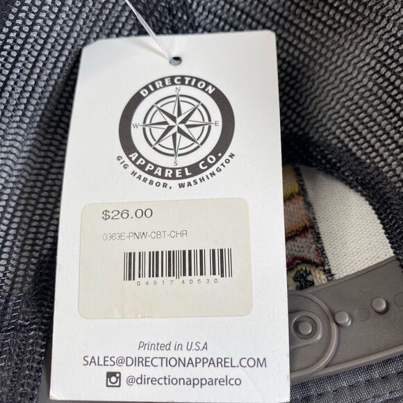 NWT Gray Trucker Hat Black Mesh Idaho/Northwest Sunset Snapback Cap - Picture 7 of 10